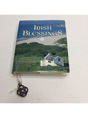 Irish Blessing Book Mini Gift Hardcover Dust Jacket Celtic Knot Bookmark